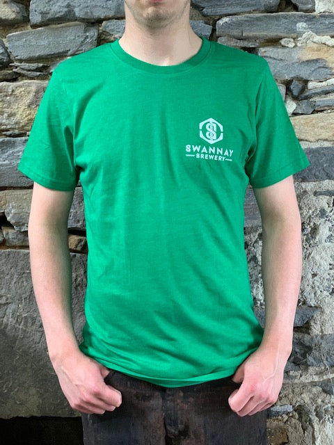 Swannay Brewery recycled t-shirt - green