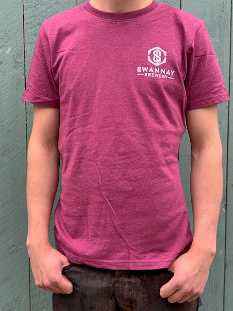 Swannay Brewery Recycled t-shirt - plum