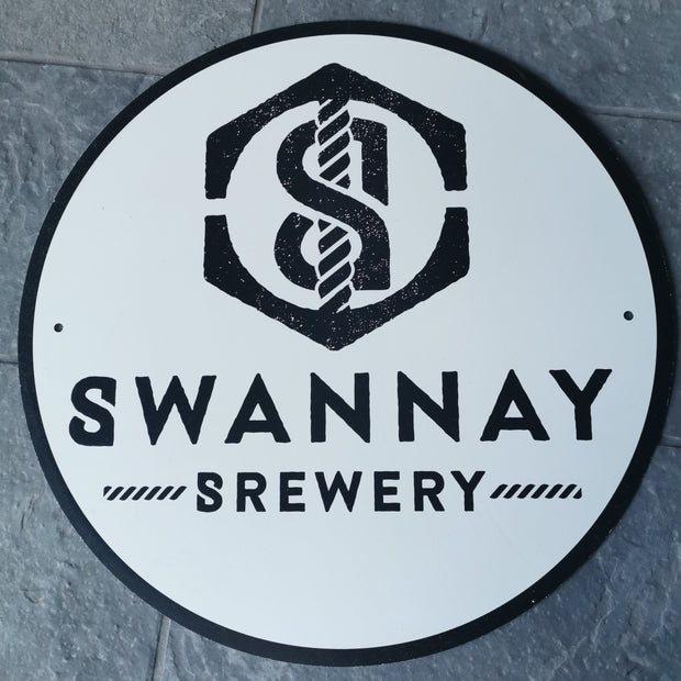 Swannay Round Tin Sign – Swannay Brewery